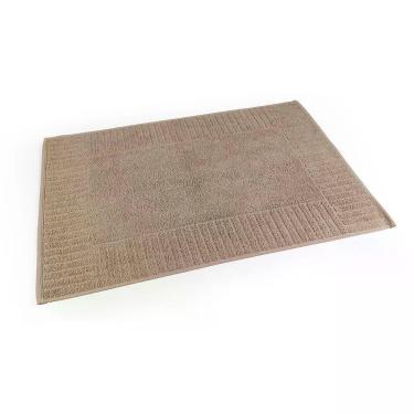 Imagem de Toalha De Piso Slim Gramatura 600g/m² Base Reforçada 01 Peça 100% Algodão - Amêndoa