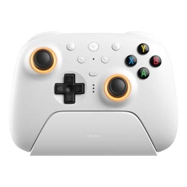 Imagem de Controle sem fio 8BitDo Ultimate 2 para Windows e Android - joysticks TMR, Bluetooth/2.4GHz, Branco