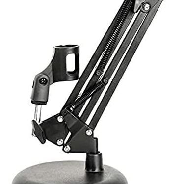 Imagem de KRASS Suporte de microfone extensível, suporte de mesa, suporte preguiçoso giratório de 360° com braçadeira braço articulado flexível para microfone de celular, suporte de microfone, modelo B, Collector88