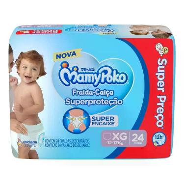 Imagem de Fralda Calça Mamy Poko Superproteção Jumbo Xg 24 Unidades Ex