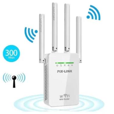 Imagem de Extensor De Internet Wifi 4 Antenas Pix Link Lvwr09 - Pix-link