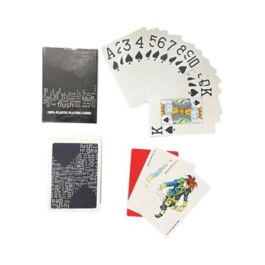 Imagem de Cartas De Poker Texas Hold'Em À Prova d'Água Com Acabamento Fosco, 2 P