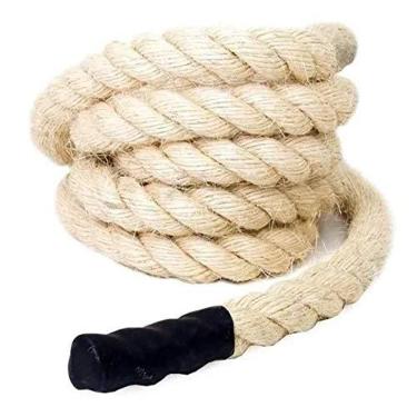 Imagem de Corda Escalada Sisal Crossfit - 4m - 38mm - Funcional
