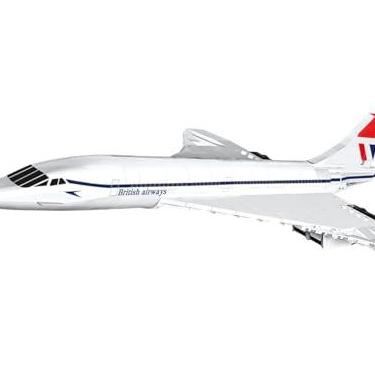 Imagem de AVIÃO CONCORDE BRITISH AIRWAYS ESCALA 1/95 BLOCOS PARA MONTAR COM 455 PCS