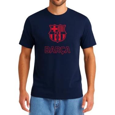 Imagem de Camiseta masculina de manga curta Icon Sports Spanish Primera Liga Barcelona, azul-marinho, grande