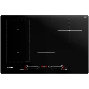 Imagem de Cooktop 4 Bocas Brastemp BDJ77BE Indução Preto 220V, Preto, 220V