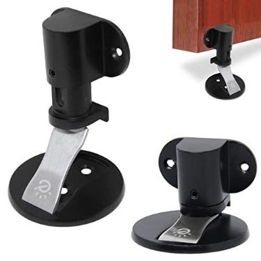 Imagem de Embralumi Prendedor Trava Fixador Porta Magnético Imã Inox Ajustável Preto