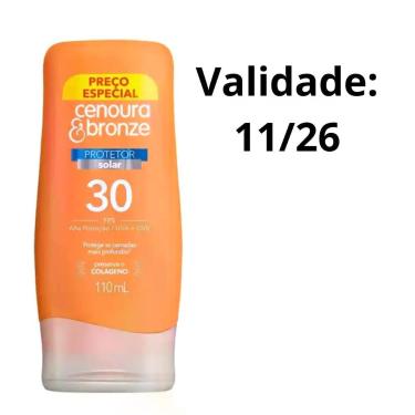 Imagem de Protetor Solar Corporal FPS 30 Cenoura e Bronze 110ml