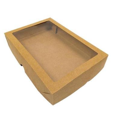 Imagem de Caixa S26 - Visor - Kraft - 37 x 25 x 6,5 - 10 unidades - Assk - Rizzo