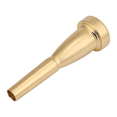 Imagem de Trompete de Bronze da Embocadura 4 C Dos Mouthpcs da Trombeta 3C, Acessórios da Trombeta da Trombeta (Ouro)