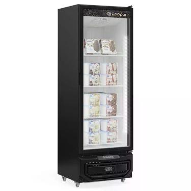 Imagem de Conservador Vertical Expositor Gelopar GPF45LP 578L 1 Porta Vidro Duplo Preto 220V