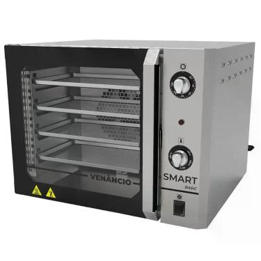 Imagem de Forno Industrial Convector Venâncio Elétrico Smart Basic 4 Esteira Corpo E Painel Inox 220V Fcsb4e