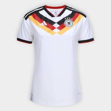 Imagem de Camisa Seleção Alemanha Home Torcedor 2026 s/n Adidas Feminina, Branco