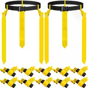 Imagem de Cintos de Flag Football Hungdao 120 cm Amarelo para 10/12 Jogadores