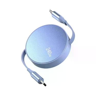 Imagem de Carregador Rápido PD De 240W Com Cabo Retrátil Tipo C Para iPhone 15 1