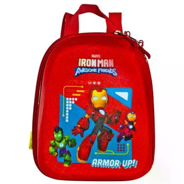 Imagem de Mochila Infantil Homem de Ferro Tamanho P - Vermelha - Marvel