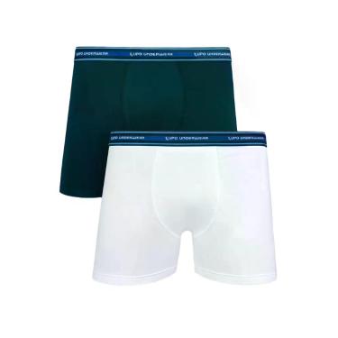 Imagem de Kit/2 Cueca Boxer Infantil Lupo 00141-088 Algodão Com Elastano T. P/GG