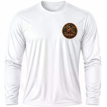Imagem de Camisa Uv +50 Pássaro Coleiro - Proteção Solar cor:BrancoTamanho:P - G