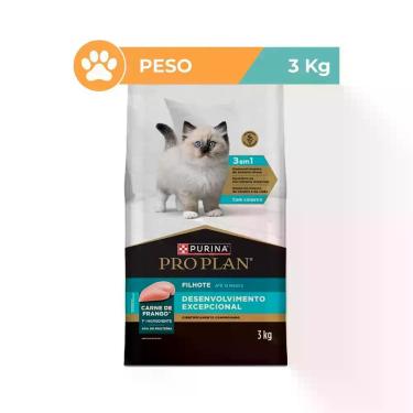Imagem de Ração Pro Plan Frango Filhotes Gatos 3kg Purina