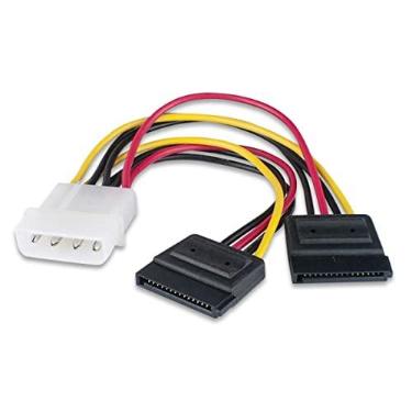 Imagem de Cabo Adaptador Energia Alimentação Molex Macho para Dual Sata Fêmea