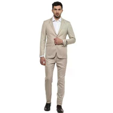 Imagem de Terno Masculino Slim Oxford Inovatore Creme Jordhan, Creme, 48