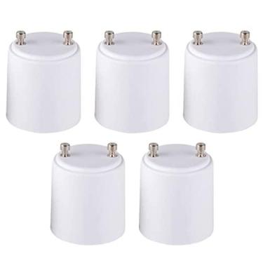 Imagem de Adaptador de lâmpada padrão Adamax GU24 para E26, pacote com 5, A2426E-5, branco