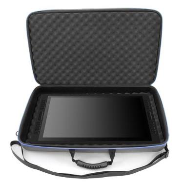 Imagem de CASEMATIX Capa para tablets gráficos compatível com Huion Kamvas 20 Drawing Pen Display, 22 Plus e outras de até 56 cm, inclui capa acolchoada apenas com alça de transporte