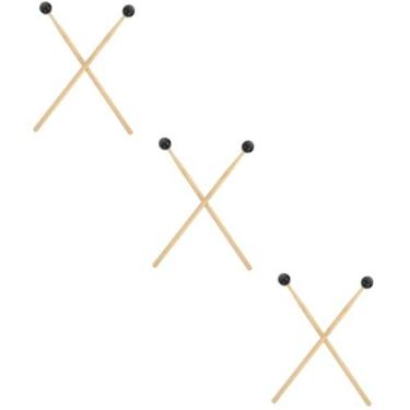 Imagem de HEMOTON 6 Peças baqueta acessórios para tambor de língua martelo de carne instrumentos musicais acessórios para instrumentos de percussão martelo de tambor prático clássico massa diapasão