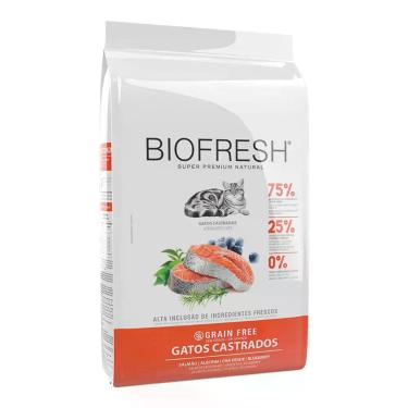 Imagem de Ração Biofresh para Gatos Castrados Sabor Salmão 1,5Kg