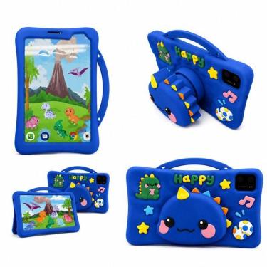 Imagem de Tablet Dino Kids 7" com Silicone e Suporte Protetor - BRUP