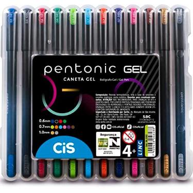 Imagem de CIS Caneta Gel Pentonic, Estojo com 12 cores sortidas