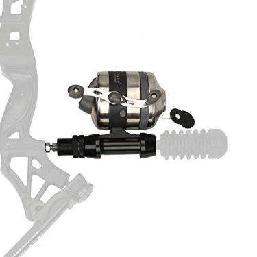 Imagem de SinoArt Carretel de pesca Bowfishing Carretel Spincast com engrenagem de assento de carretel de pesca mão direita e esquerda para arco composto de reboque (BL40)