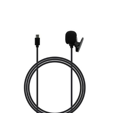 Imagem de Microfone micro USB adequado para câmera de ação Akaso Brave 7le, Brave 4, V500X, lapela de lapela externa