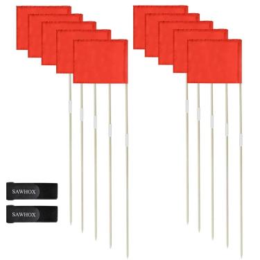 Imagem de Bandeiras de Canto SAWHOX 170 cm  Conjunto com 10 de Fibra de Vidro