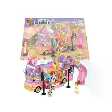 Imagem de Cubic Blocos de Montar Ônibus de Turnê Musical Festa 412 Peças Brinque