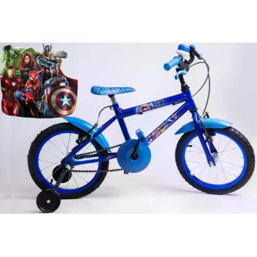 Imagem de Bicicleta Infantil Masculina Aro 16 - Azul - Personagem - Maxi Bike
