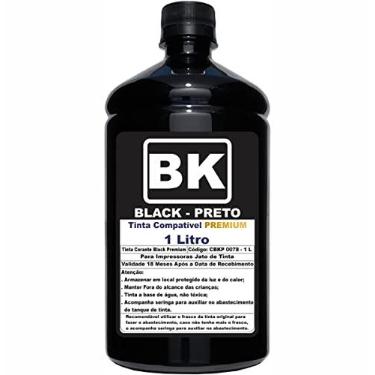 Imagem de 1 Litro Tinta Preta Para Impressoras L3250 L3150 L3210 L3110 L5190 Compatível Refil 544