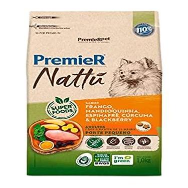 Imagem de GOLDEN Ração Premier Nattu Adulto Fra/Mandioq/Espin/Curcu/Blackberry Porte Pequeno 2 5Kg