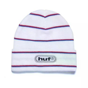 Imagem de Gorro HUF Logo Stripe Beanie, Único, Branco