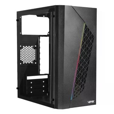 Imagem de Gabinete Gamer Beam Mid Tower Micro ATX Acrílico com LED RGB Preto Vinik