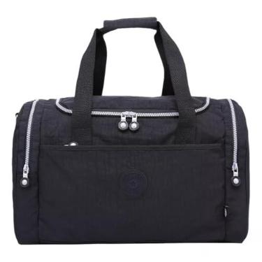 Imagem de Bolsa Mala Grande Feminina para Academia e Viagem de M?o e ombro (1, preto)
