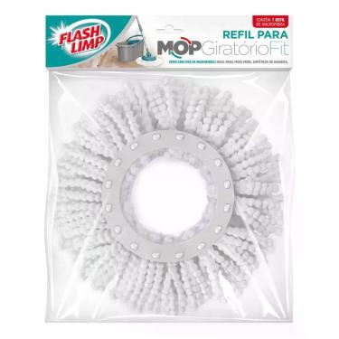 Imagem de Refil Esfregão Mop Giratório Fit Flash Limp Alta Absorção