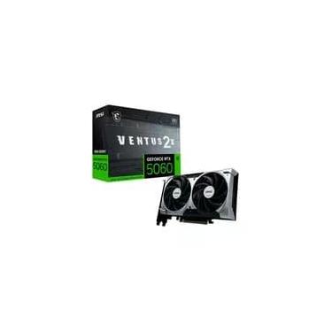 Imagem de Placa de Vídeo MSI RTX 5060 8G VENTUS 2X OC Geforce NVIDIA, 8GB, GDDR7, 128 bits, 2535 MHz, DLSS 4, Ray Tracing - G5060-8V2C