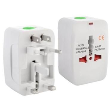 Imagem de Kit 2 Adaptador Tomada Universal Internacional
