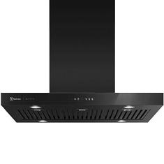 Electrolux Pro Series Coifa de Ilha 90CM Preta com Painel Touch LED, Filtro Baffle, 3 Velocidades e Vazão 650 m³/h - 127V
