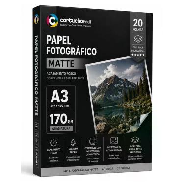 Imagem de Papel Fotográfico X-FULL A3 170gr Matte - 20 Folhas
