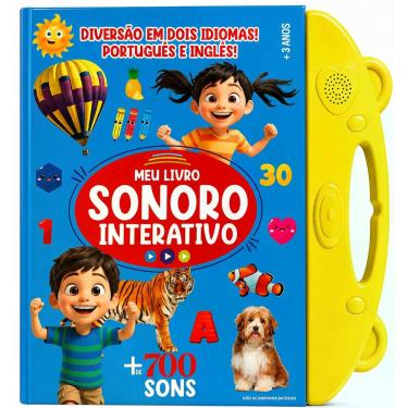 Imagem de Livro - Meu Livro Sonoro Interativo - Português e Inglês - Amarelo