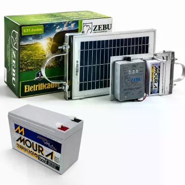 Imagem de Eletrificador Cerca Elétrica Solar Zebu ZS20 BI Bateria Moura 7Ah 2100