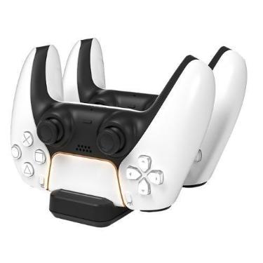 Imagem de Dock Base Carregador Duplo Para 2 Controle Manete Compatível - Generic
