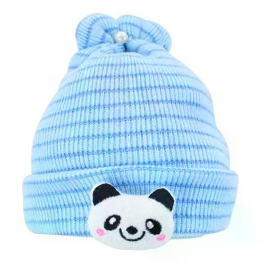 Imagem de Touca Gorro Infantil Azul Panda Tamanho único